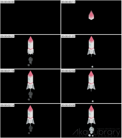 AE模板 火箭等距图标 Lopo   Isometric Explainer Kit Icons 00071 Missile2