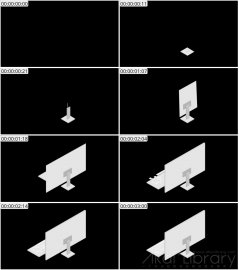 AE模板 显示器等距图标 Lopo   Isometric Explainer Kit Icons 00072 Monitor (Back)