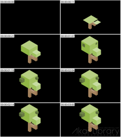 AE模板 树 Lopo   Isometric Explainer Kit Icons Buildings 00078 Tree 01