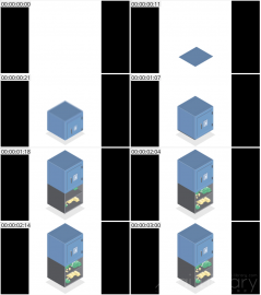 AE模板 保险箱打开等距图标 Lopo   Isometric Explainer Kit Icons 00080 Safe Box Open