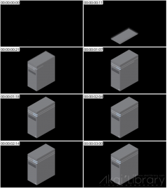AE模板 服务器等距图标 Lopo   Isometric Explainer Kit Icons 00084 Server