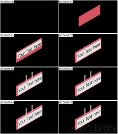 AE模板 标志等距图标 Lopo   Isometric Explainer Kit Icons 00088 Sign