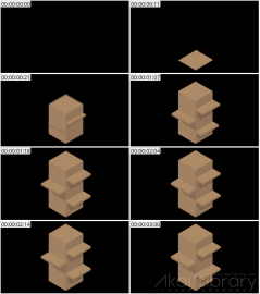 AE模板 货架等距图标 Lopo   Isometric Explainer Kit Icons 00090 Stand