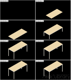 AE模板 桌子等距图标 Lopo   Isometric Explainer Kit Icons 00091 Table 1