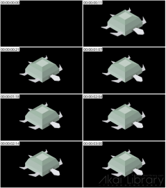 AE模板 乌龟动物等距图标 Lopo   Isometric Explainer Kit Icons 00098 Turtle