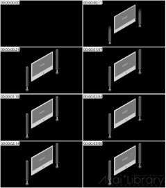 AE模板 电视家庭影院等距图标 Lopo   Isometric Explainer Kit Icons 00099 TV