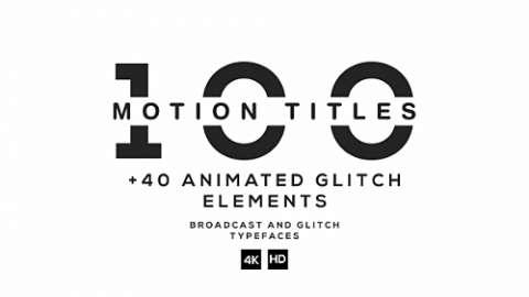 AE模板 栏目标题 100 Motion Titles