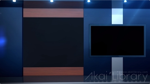 AE模板 新闻演播室虚拟背景 Windows Virtual Set1