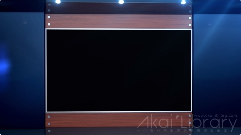 AE模板 新闻演播室虚拟背景 Windows Virtual Set2