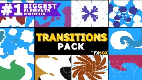 AE模板 液体转场 2D FX Liquid Transitions