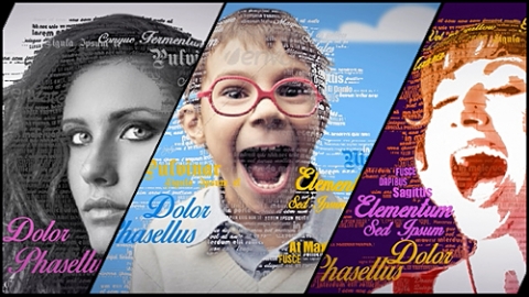 AE模板 三维排版肖像工具 3D Typography Portrait Tool