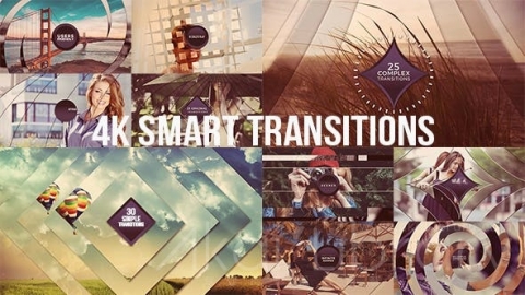 AE模板 4K智能过渡 4K Smart Transitions