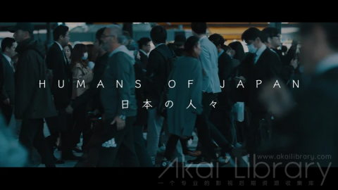 视频素材 4K日本人流商业街城市夜景宣传片 Humans of Japan   日本の人々