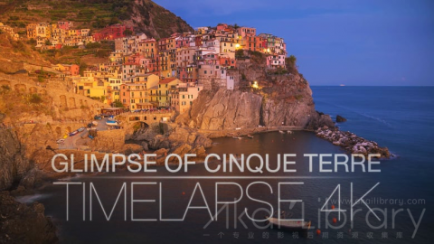 视频素材 4K海边小镇自然风光延时宣传片 Glimpse of Cinque Terre   Timelapse 4K