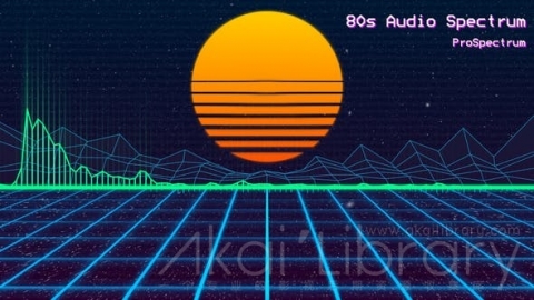 AE模板 80年代音频频谱 80s Audio Spectrum