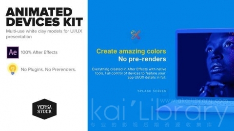 AE模板 动画设备工具包用户界面用户体验促销 Animated Devices Kit  UI UX Promo