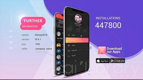 AE模板 应用程序推广 App Promotion