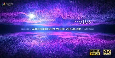 AE模板 音频频谱音乐可视化工具 Audio Spectrum Music Visualizer