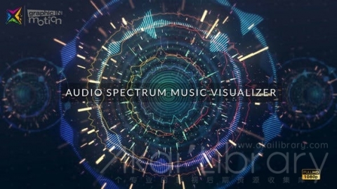 AE模板 音频频谱音乐可视化工具 Audio Spectrum Music Visualizer