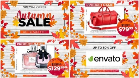 AE模板 秋季特惠 促销 Autumn SALE   Promo