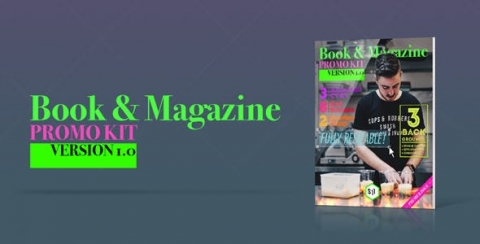 AE模板 书刊宣传套装 Book and Magazine Promo Kit