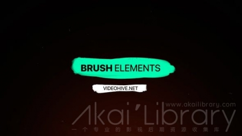 AE模板 画笔元素 Brush Elements