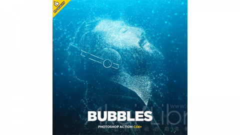 PS动作 泡沫Bubbles CS4+ Photoshop Action