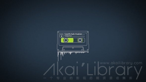 AE模板 盒式音频可视化工具 Cassette Audio Visualizer