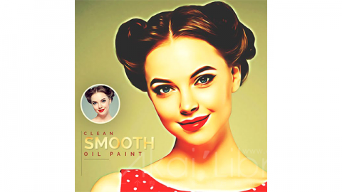 PS动作-清洁光滑的油漆Clean Smooth Oil Paint