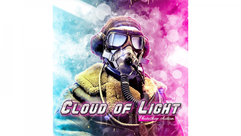 PS动作-发光云Cloud of Light Photoshop Action