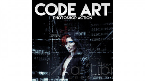 PS动作-代码艺术Code Art Photoshop Action
