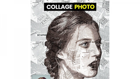 PS动作-拼贴照片Collage Photo PS Action