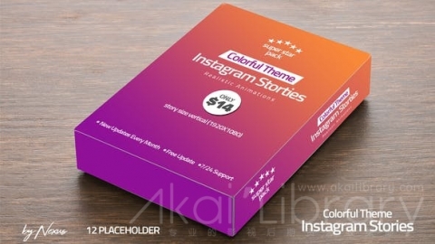 AE模板 丰富多彩的Instagram故事包 Colorful Instagram Stories Pack