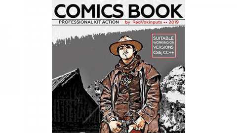 PS动作-漫画书包Comics Book Kit Photoshop Action