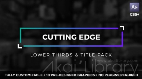 AE模板 栏目标题 Cutting Edge Titles and Lower Thirds