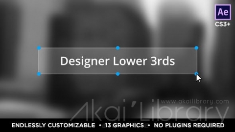 AE模板 标题 Designer Titles and Lower Thirds