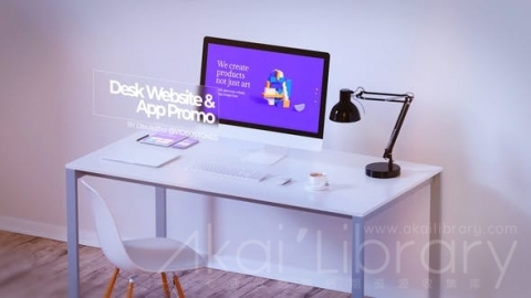 AE模板 桌面网站促销和应用程序促销 Desk Website Promo & App Promo