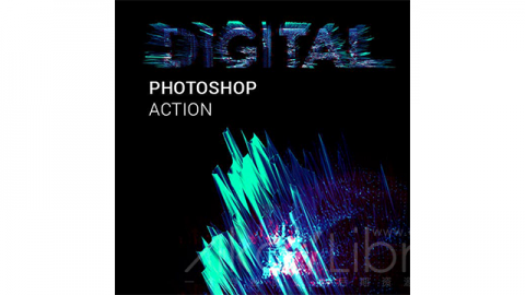 PS动作-数字化Digitalize me Photoshop Action