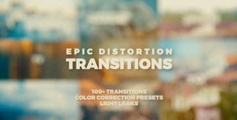 AE模板 畸变跃迁 Distortion Transitions