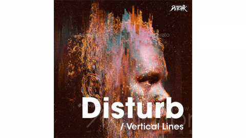 PSD模板-干扰-强烈失真Disturb - Intense Distortion Effect Photo Template