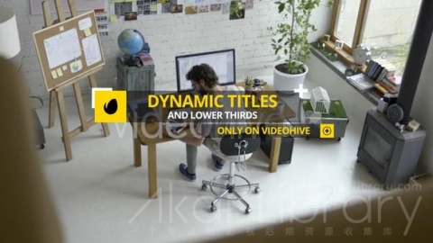 AE模板 MG标题 Dynamic Titles and Lower Thirds