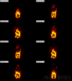 AE模板 手绘火焰元素 Fire Elements Titles And Transitions | After Effects 04