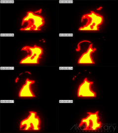 AE模板 卡通手绘火元素 Cartoon Fire Elements | After Effects 09