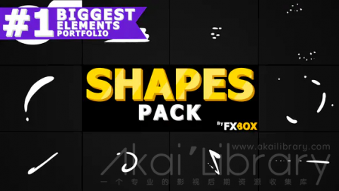 AE模板 手绘形状线条元素 Flash FX Shape Elements | After Effects