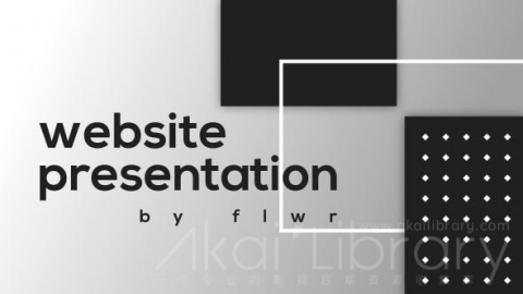 AE模板 平面网站演示 Flat Website Presentation