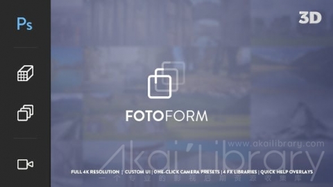 AE模板 几何三维照片动画 FotoForm   Geometric 3D Photo Animator