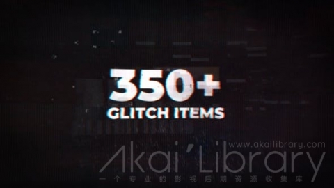 AE模板 故障转场 Glitch