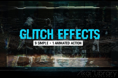 PS动作-故障影响超级包Glitch Effects Mega Pack