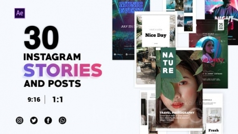 AE模板 Instagram故事包 Insta Story Bundle