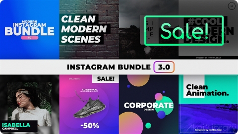 AE模板 Instagram捆绑包 Instagram Bundle